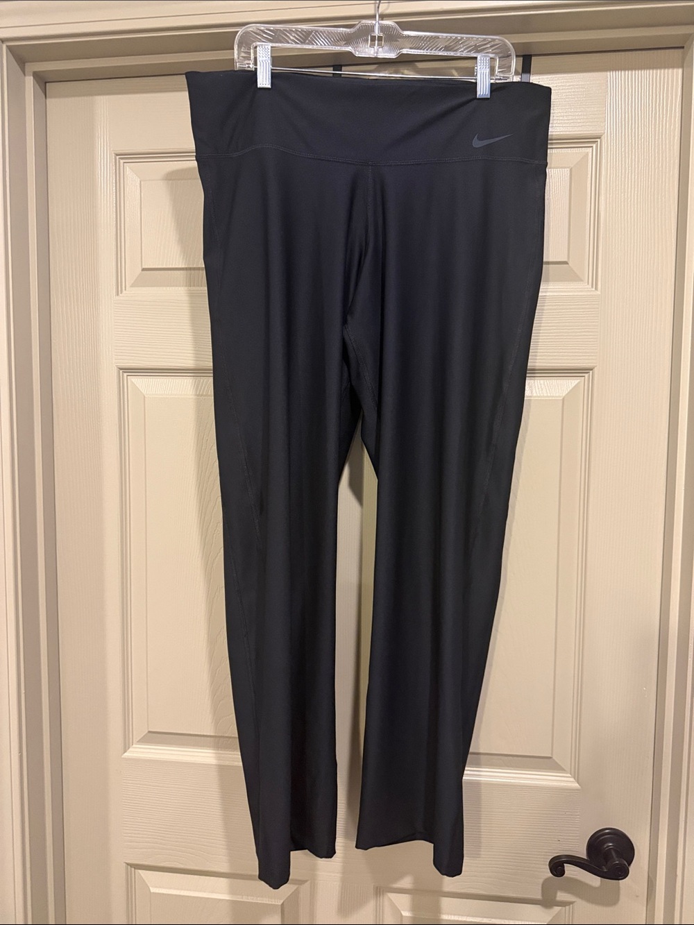 Nike Black High-Rise Wide-Leg Workout Pants